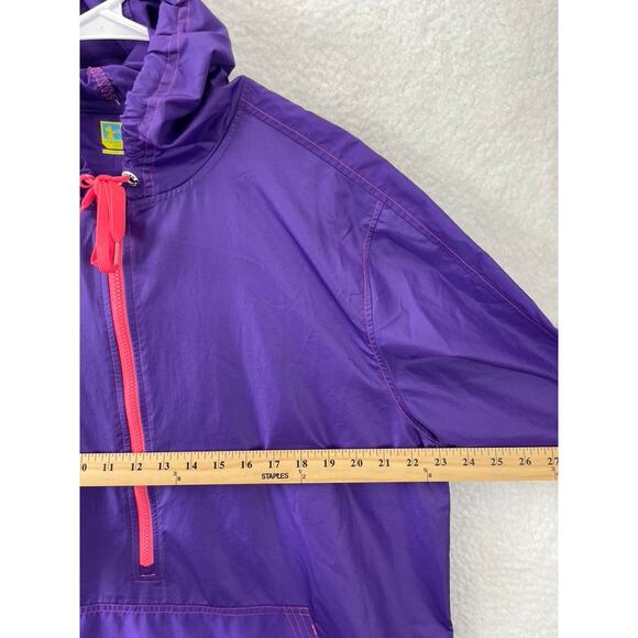 Under Armour MTN Men’s XL Purple Windbreaker Jacket Loose Fit Hooded Lightweight - Picture 4 of 8